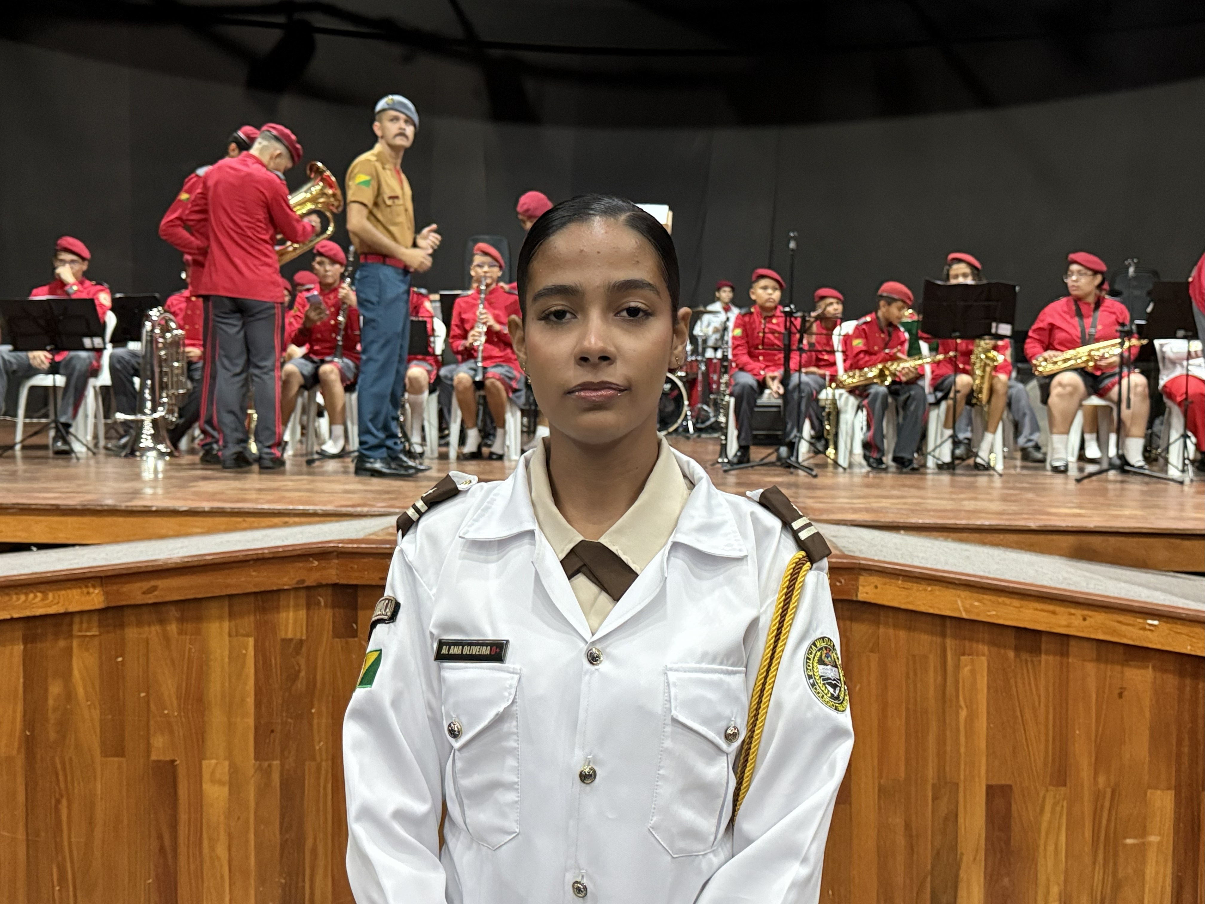 Ana Oliveira é aluna do 2º ano do ensino médio do CMET. Foto: Joabes Guedes/PMAC