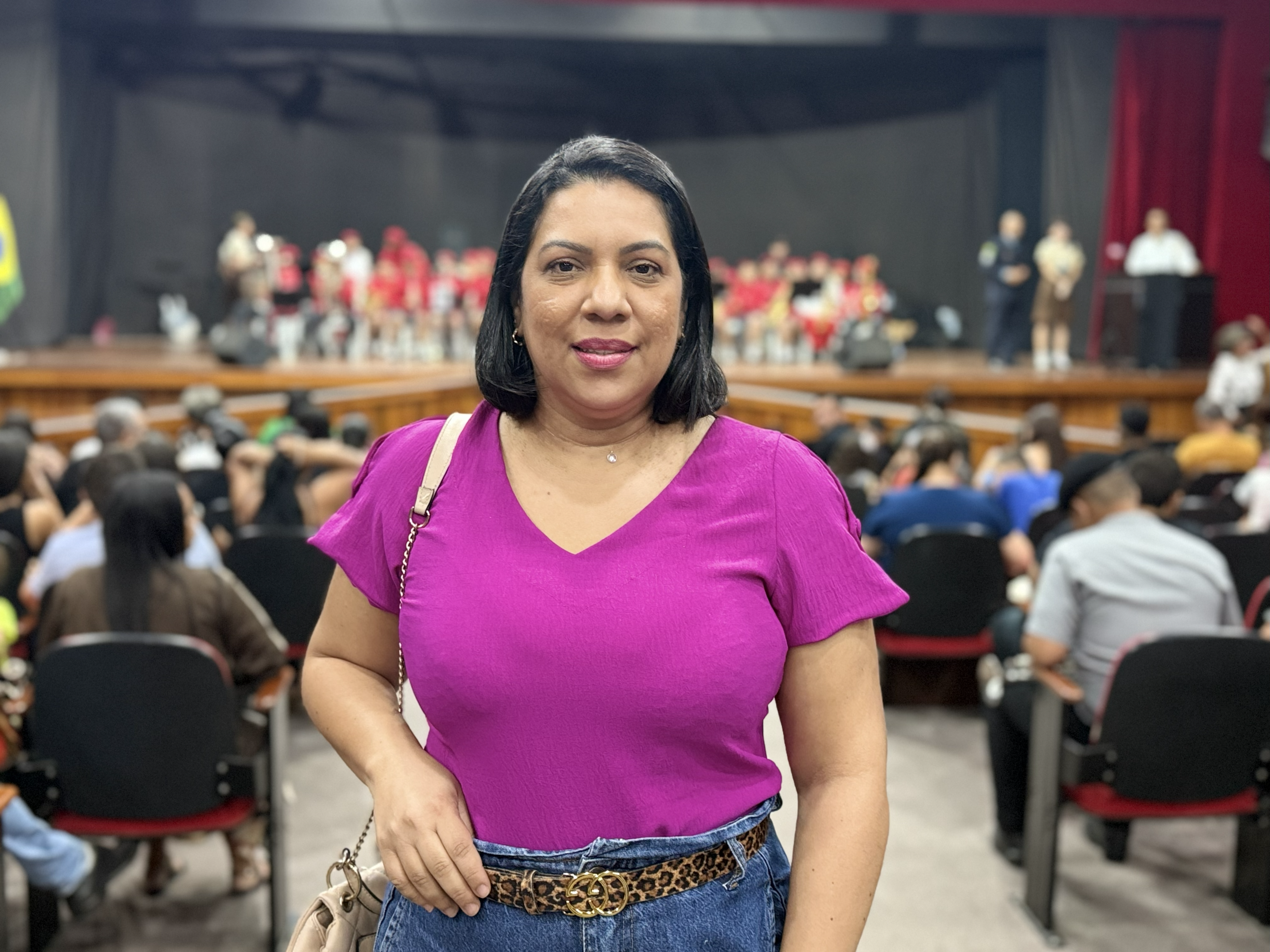 Olívia Martins é mãe de um dos musicistas do CMET. Foto: Joabes Guedes/PMAC